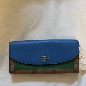 NWT Coach Tri-Color Wallet